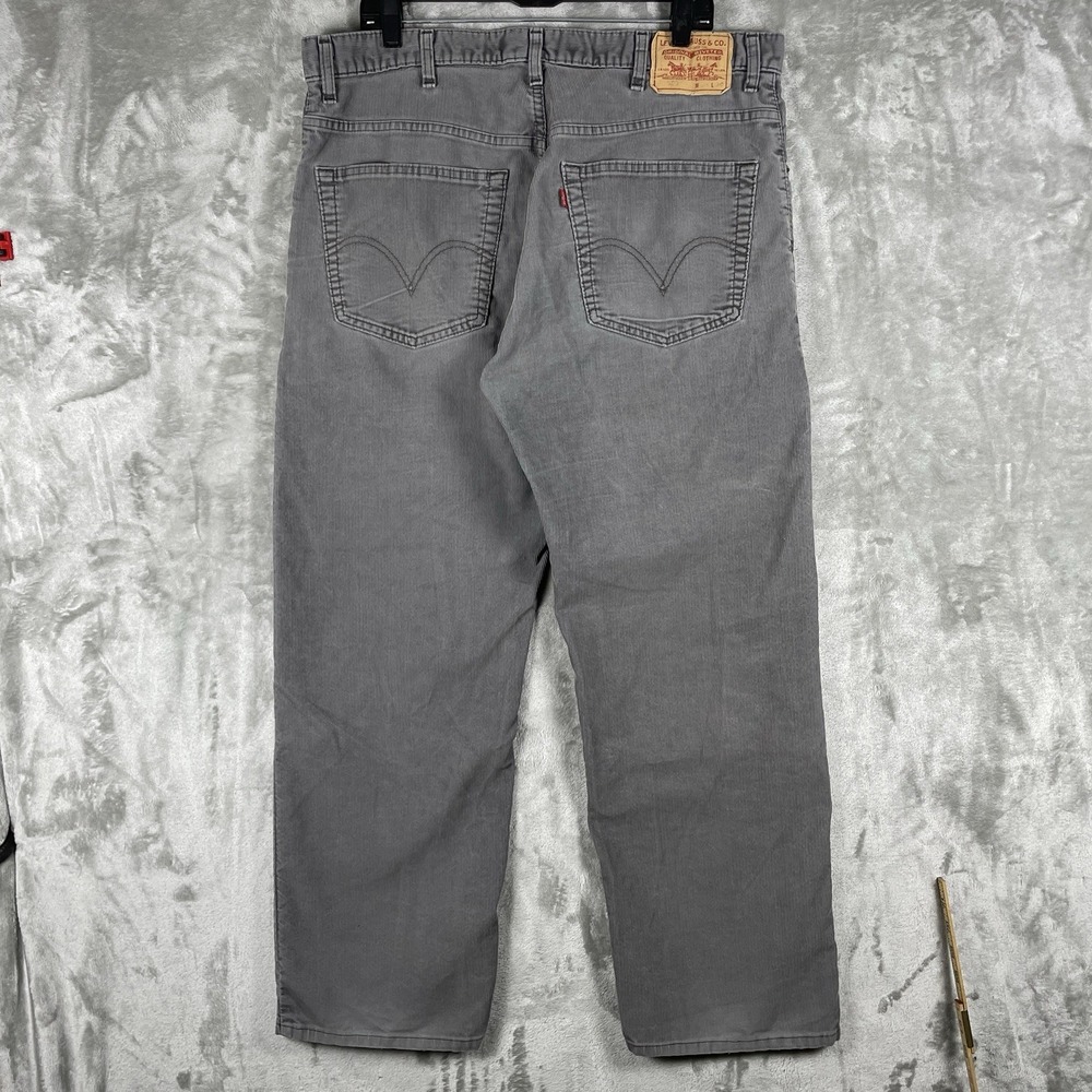 Vtg Levis 559 Corduroy Pants Mens 38x30 Distressed Y2K Brown Relaxed Straight